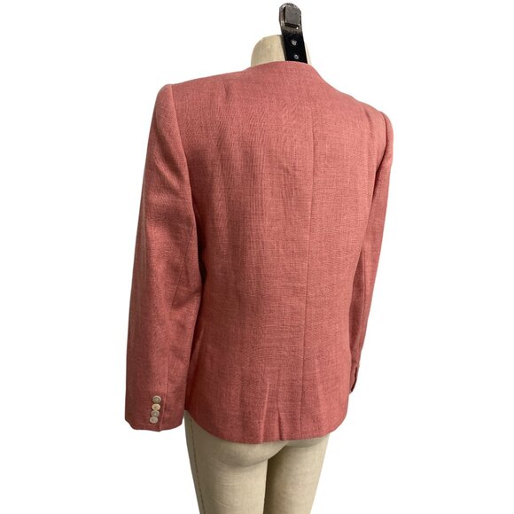 Vintage Evan-Picone Womens Rose Pink Blazer Union Made Jacket - Picture 8 of 10